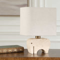 UTTERMOST, TUSK TRAVERTINE ACCENT LAMP, TABLE LAMPS