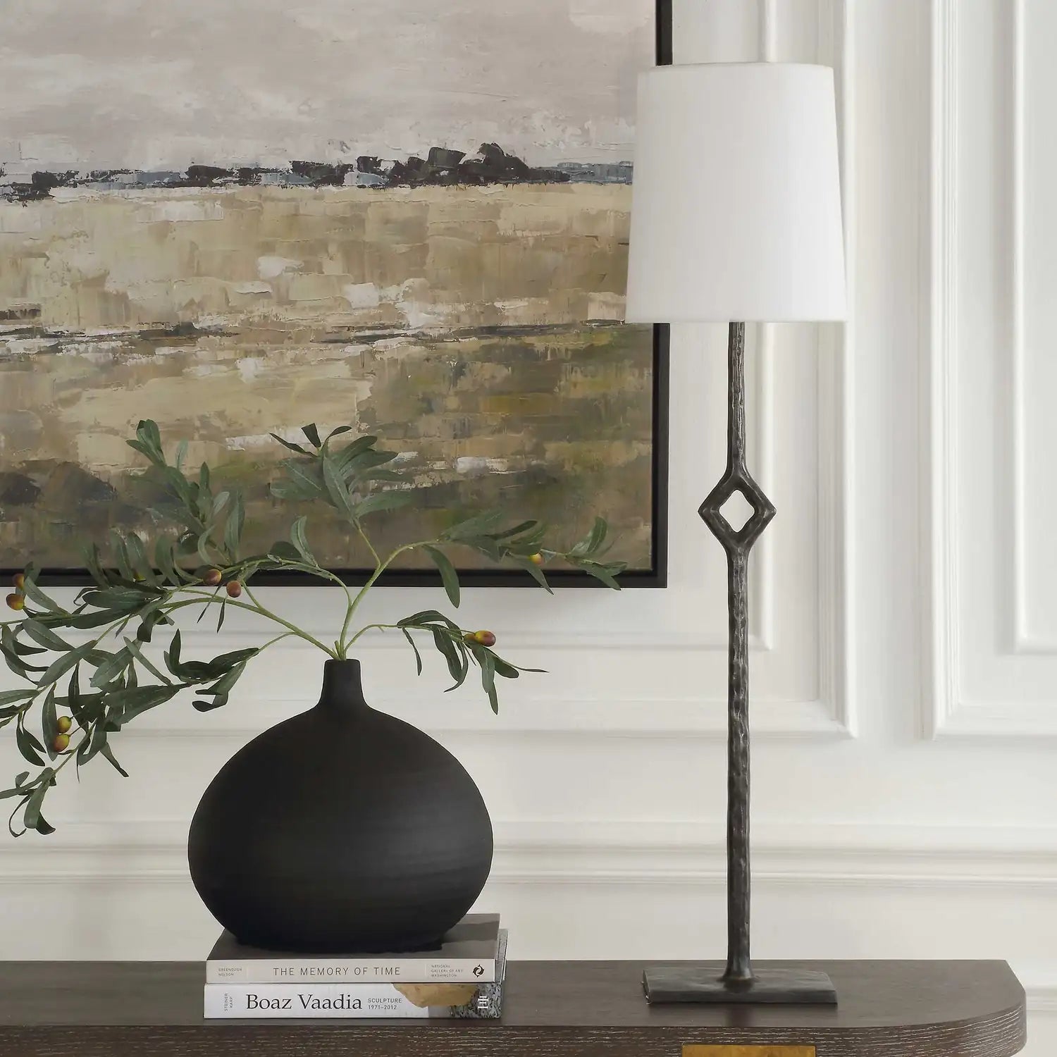 UTTERMOST, PUNCTURE CORDLESS BUFFET LAMP, TABLE LAMPS