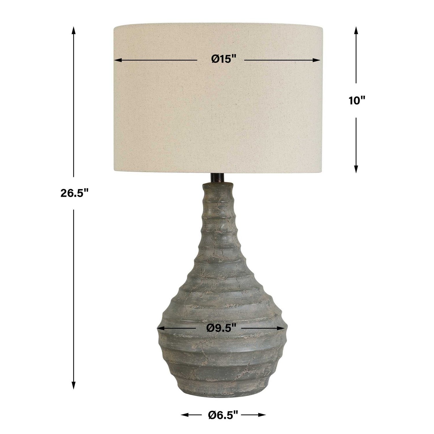 UTTERMOST, STRATUM RUSTIC OUTDOOR TABLE LAMP, TABLE LAMPS