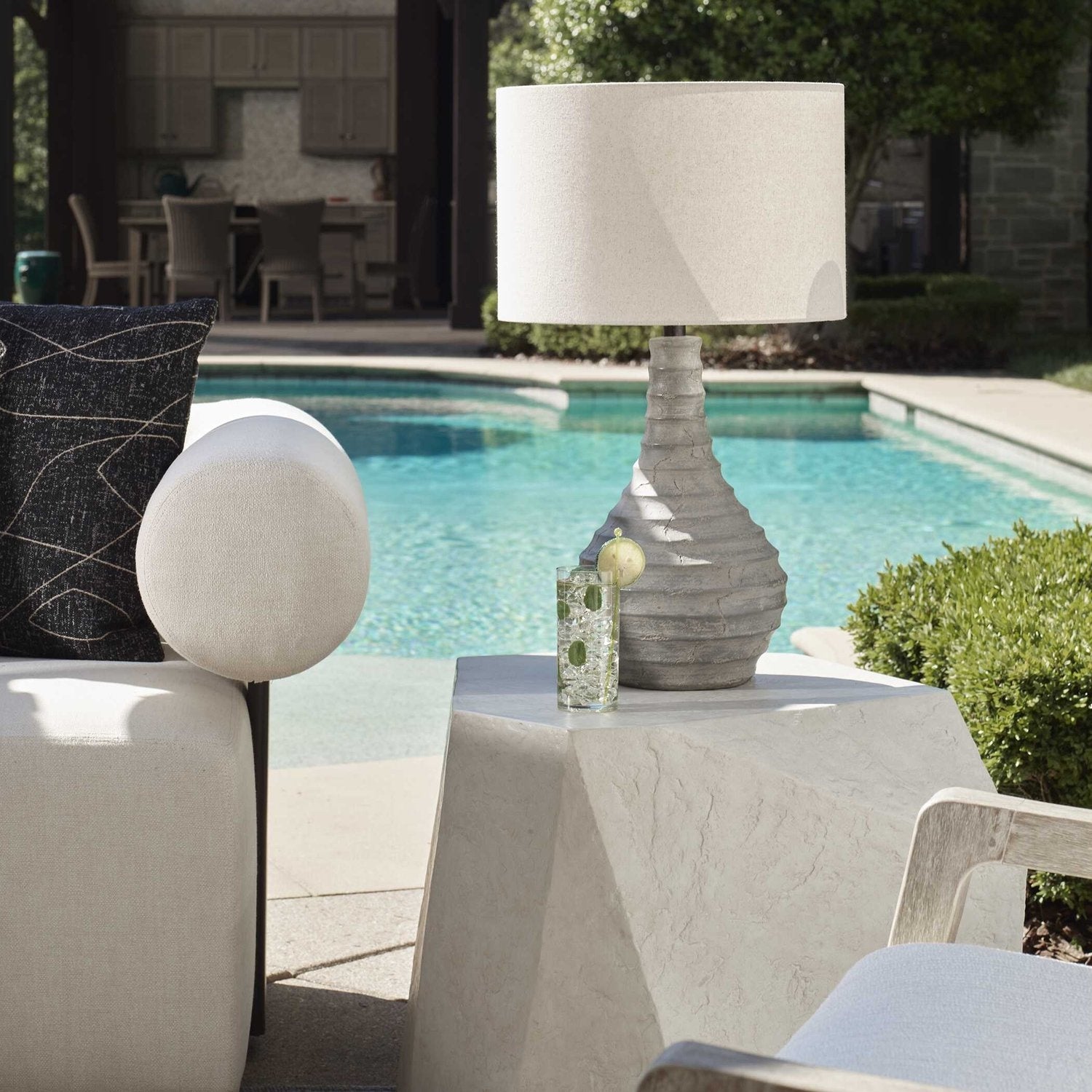 UTTERMOST, STRATUM RUSTIC OUTDOOR TABLE LAMP, TABLE LAMPS