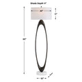 UTTERMOST, Sonic Open Oval Floor Lamp, FLOOR LAMP
