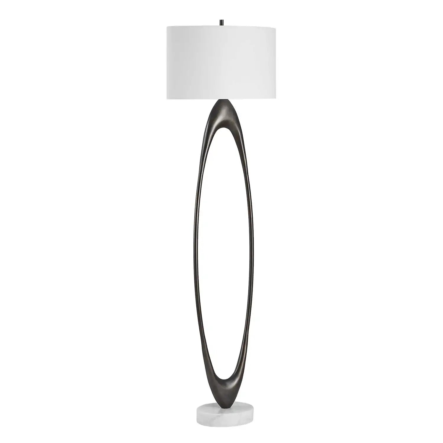 UTTERMOST, SONIC OPEN OVAL FLOOR LAMP, FLOOR LAMP