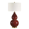 UTTERMOST, Gourd Burgundy Table Lamp, TABLE LAMPS