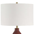 UTTERMOST, Gourd Burgundy Table Lamp, TABLE LAMPS