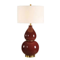 UTTERMOST, Gourd Burgundy Table Lamp, TABLE LAMPS