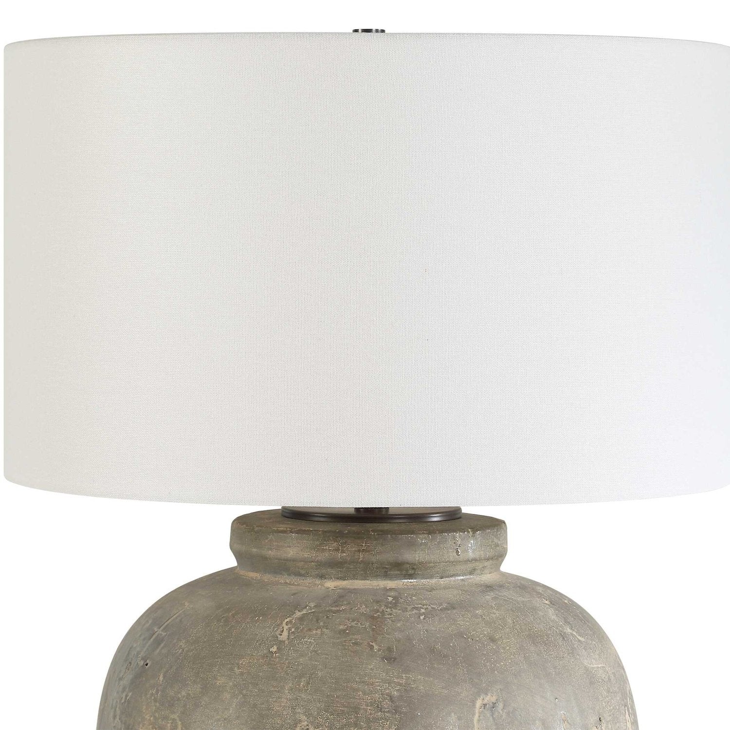 UTTERMOST, ROCK OF AGES RUST TABLE LAMP, TABLE LAMPS