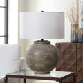 UTTERMOST, ROCK OF AGES RUST TABLE LAMP, TABLE LAMPS