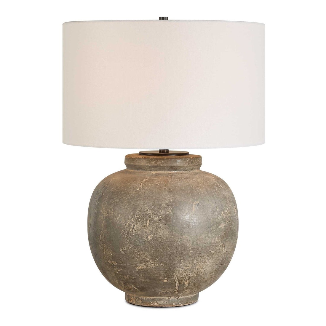 UTTERMOST, ROCK OF AGES RUST TABLE LAMP, TABLE LAMPS
