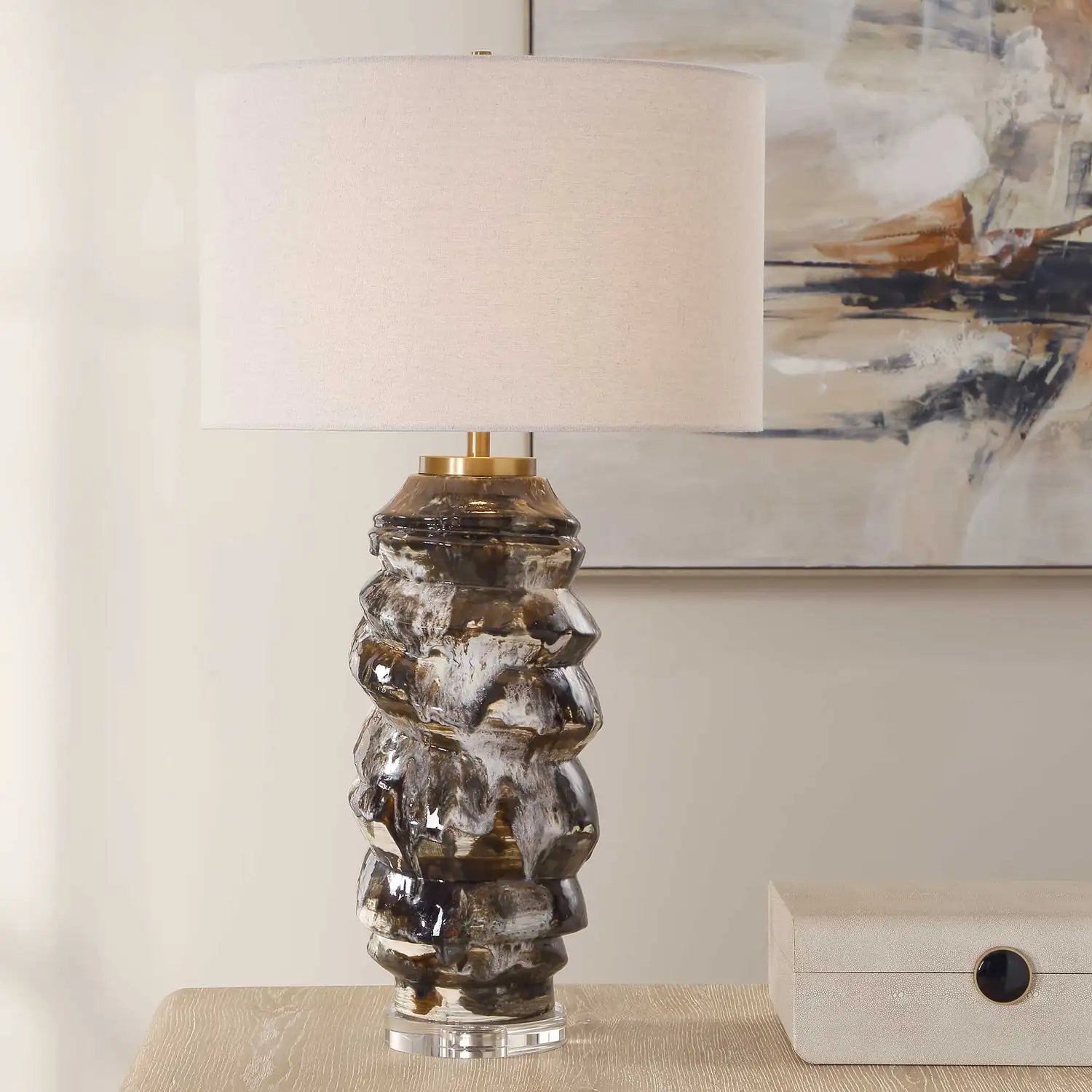 UTTERMOST, Cuoco Mottled Table Lamp, TABLE LAMPS