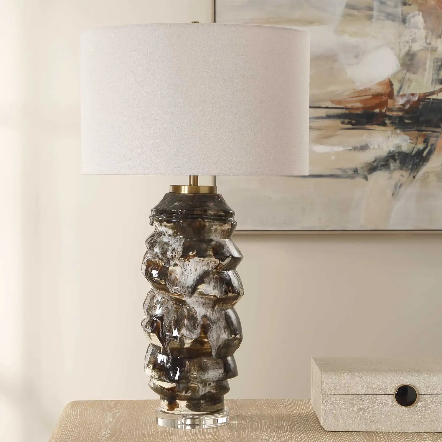UTTERMOST, Cuoco Mottled Table Lamp, TABLE LAMPS
