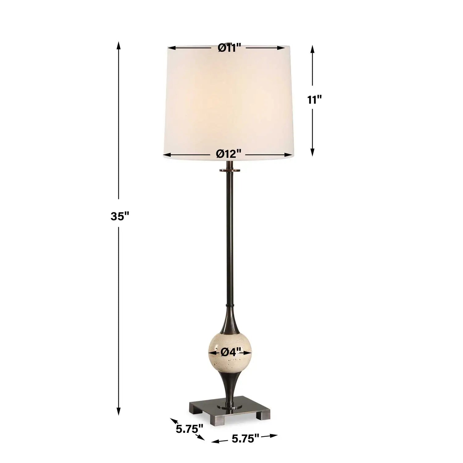 UTTERMOST, Dempsey Buffet Lamp, TABLE LAMPS