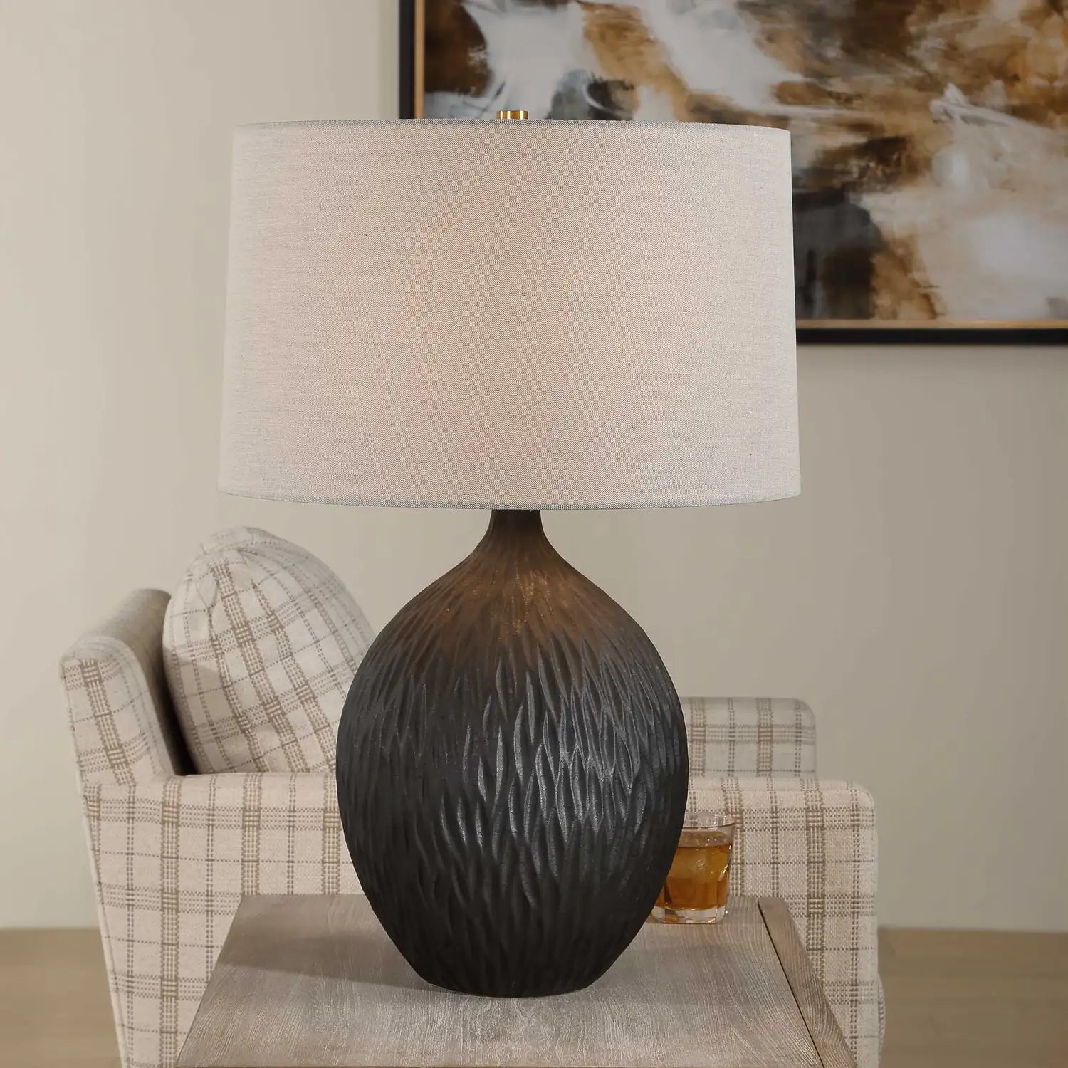 UTTERMOST, Levee Satin Table Lamp, TABLE LAMPS
