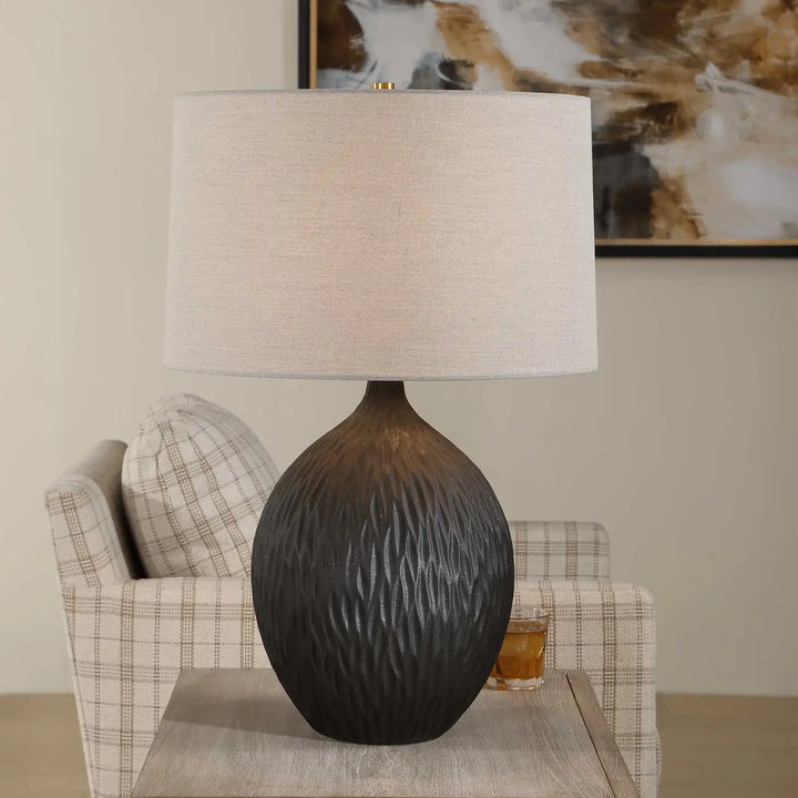 UTTERMOST, Levee Satin Table Lamp, TABLE LAMPS