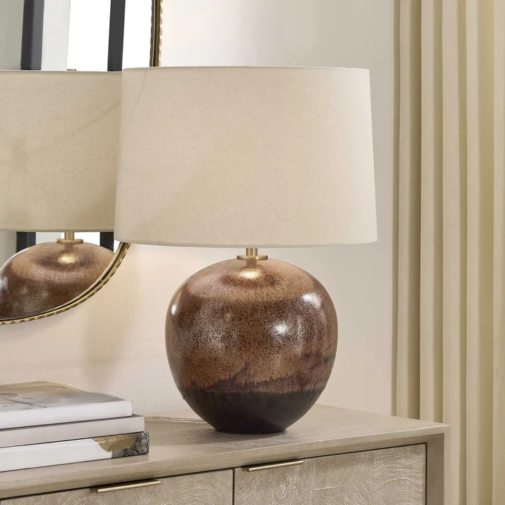 UTTERMOST, BROWNELL RUST TABLE LAMP, TABLE LAMPS