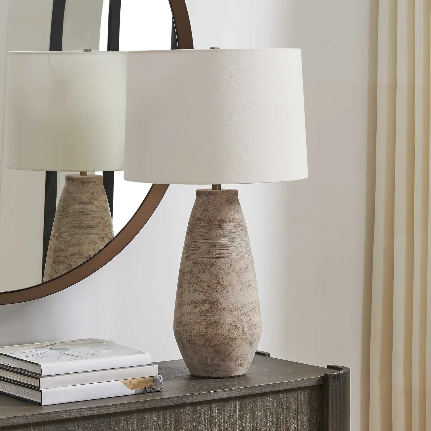 UTTERMOST, DUNFORD AGED TABLE LAMP, TABLE LAMPS