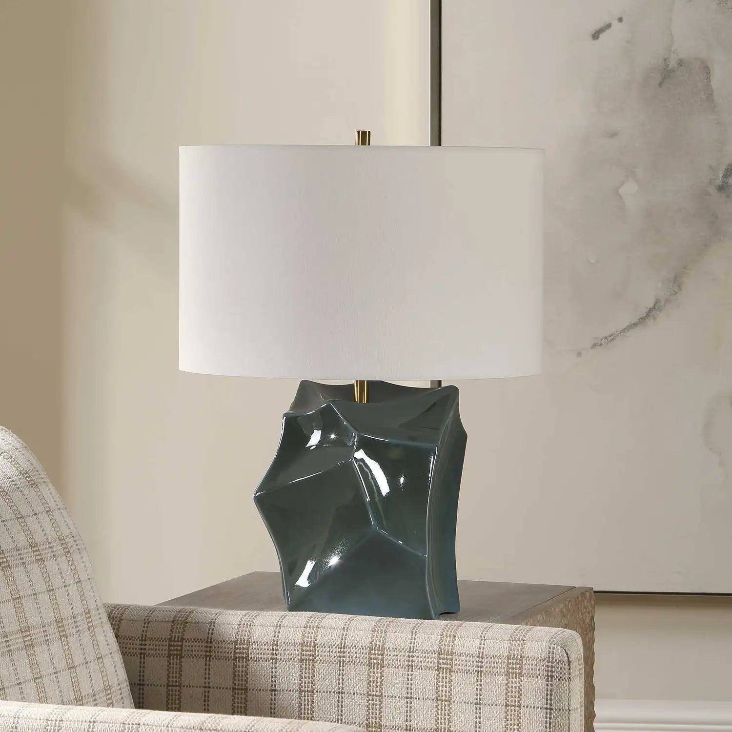 UTTERMOST, PRISMA SMOKY TABLE LAMP, TABLE LAMPS