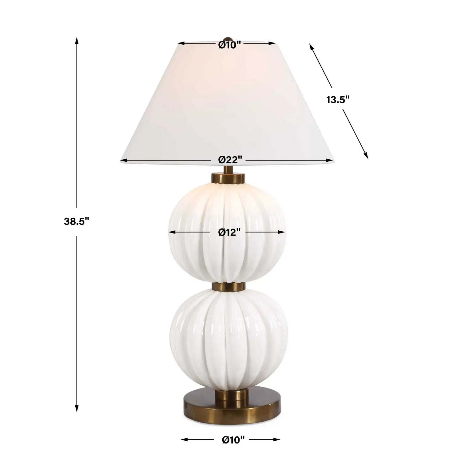 UTTERMOST, Irena Sphere Table Lamp, TABLE LAMPS