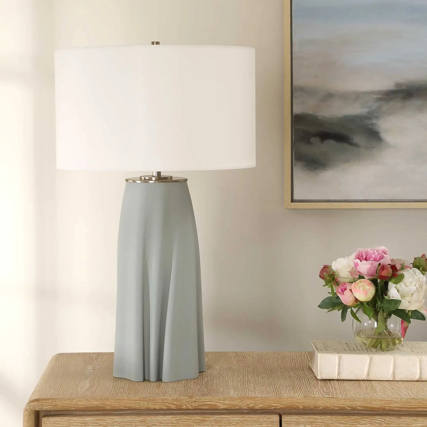 UTTERMOST, Cover Up Sculpted Table Lamp, TABLE LAMPS