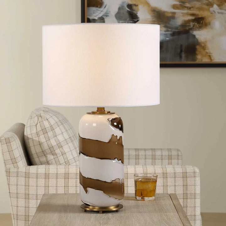 UTTERMOST, ARARAT SWIRL TABLE LAMP, TABLE LAMPS