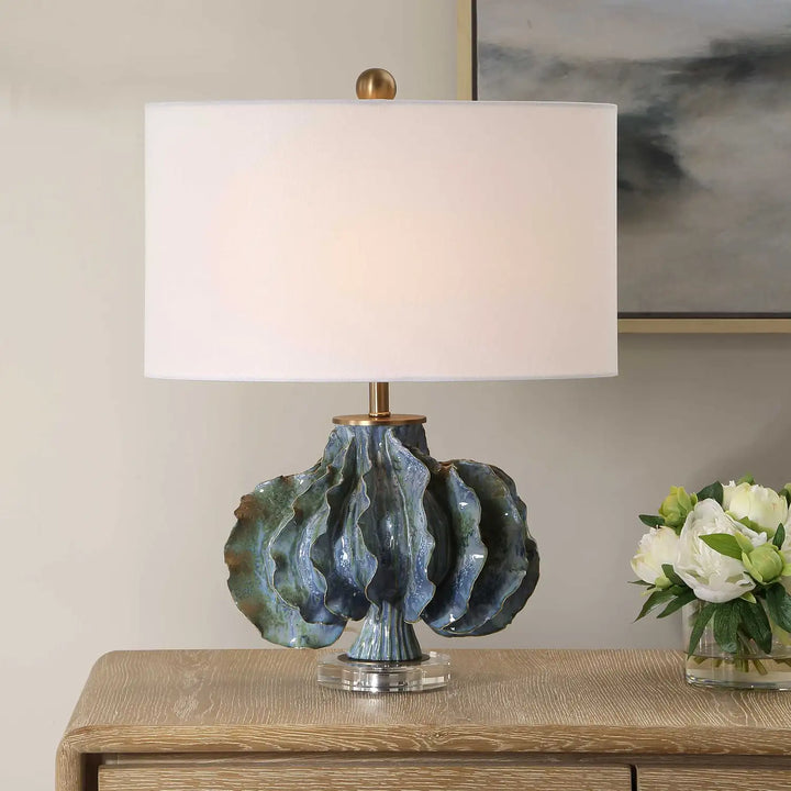 UTTERMOST, RUFFLE UP TABLE LAMP, TABLE LAMPS