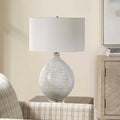 UTTERMOST, CLARY HORIZONTALLY STRIPED TABLE LAMP, TABLE LAMPS