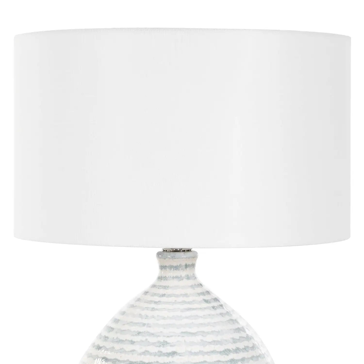 UTTERMOST, CLARY HORIZONTALLY STRIPED TABLE LAMP, TABLE LAMPS