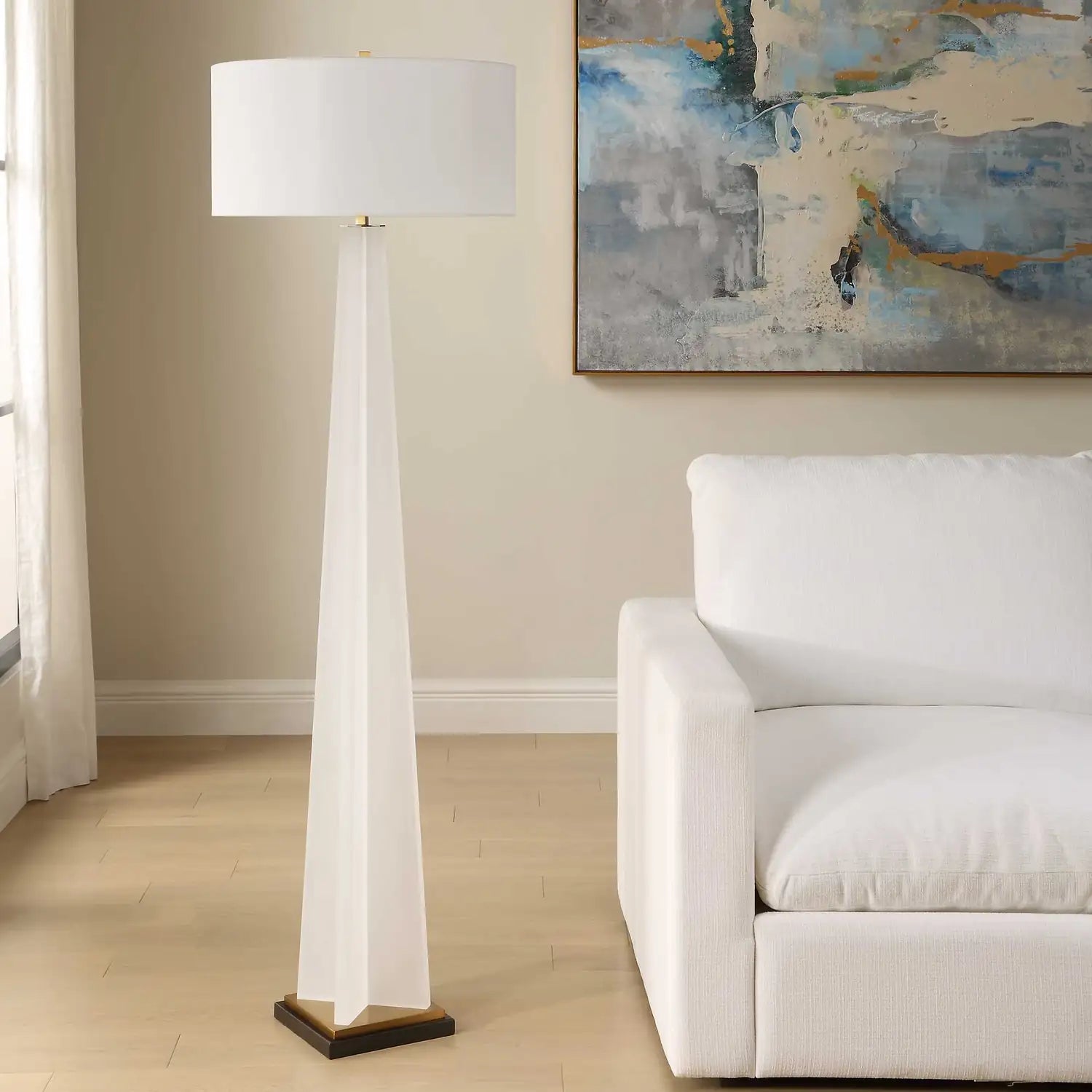 UTTERMOST, ROSIN FLOOR LAMP, FLOOR LAMP