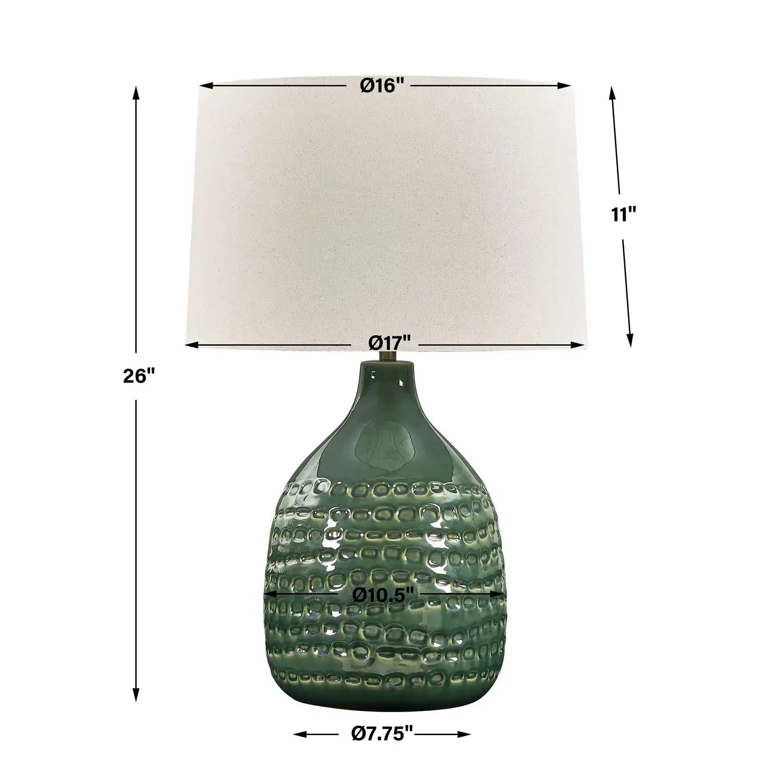 UTTERMOST Breya Glaze Table Lamp