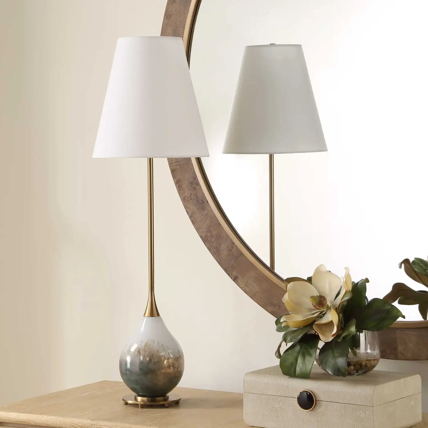 UTTERMOST CARDONI SMOKE BUFFET LAMP