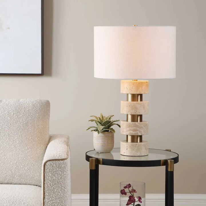 UTTERMOST Makani Travertine Table Lamp
