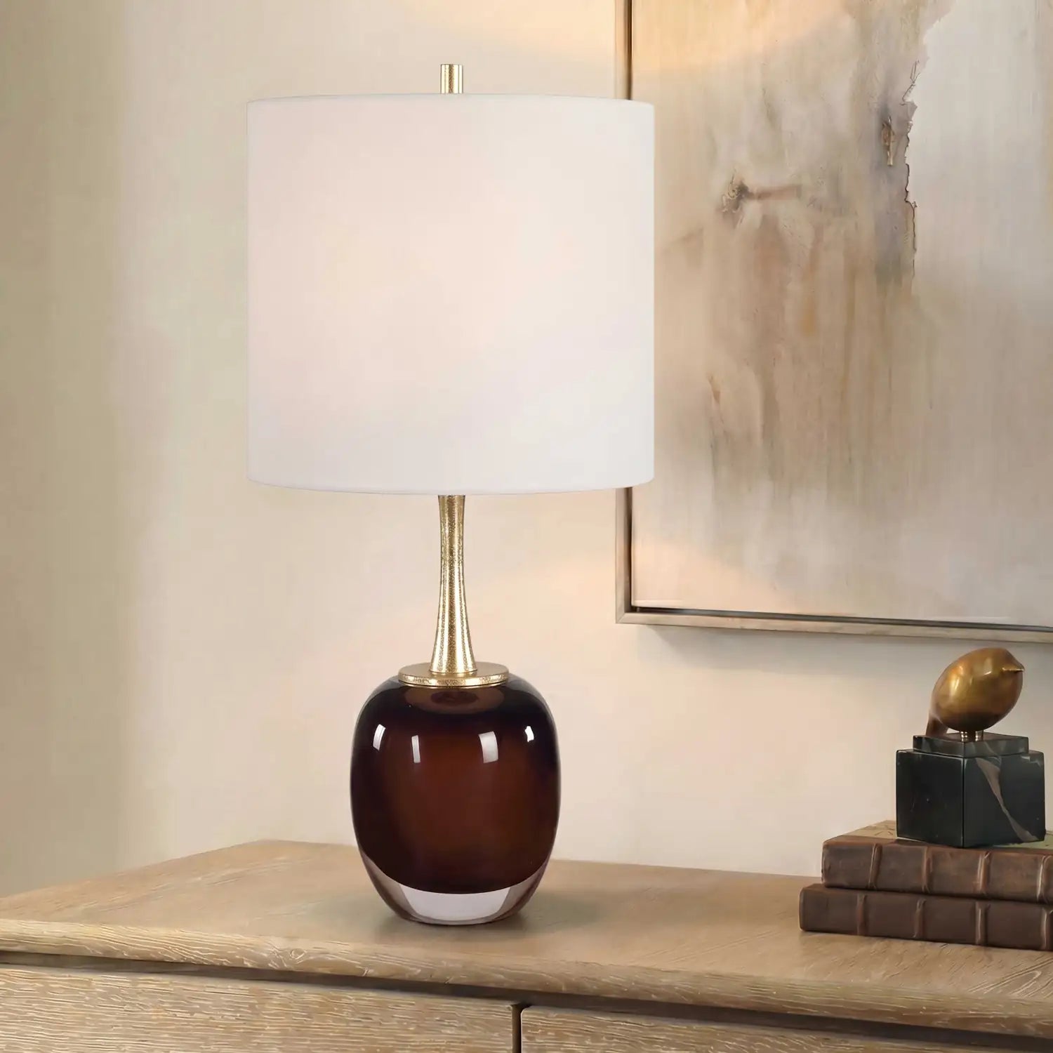 UTTERMOST Vannett Amber Table Lamp