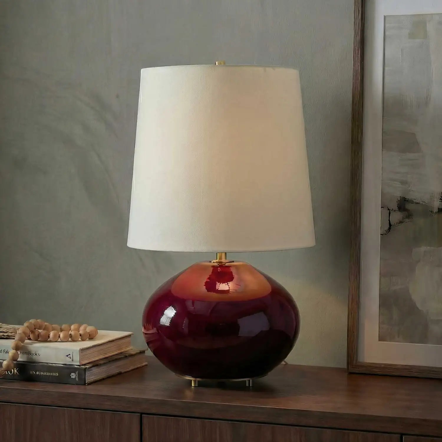 UTTERMOST Allemand Ruby Glaze Table Lamp