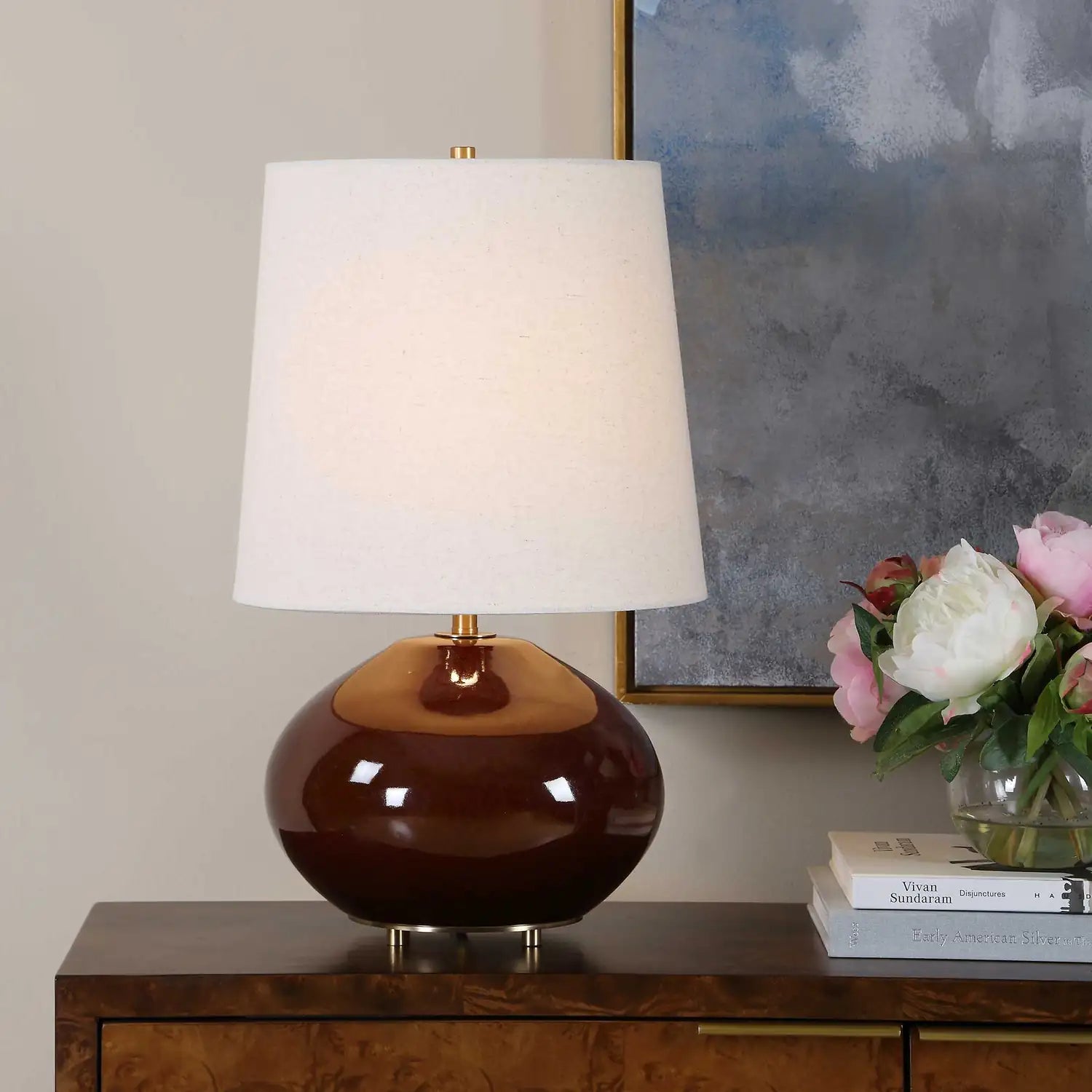 UTTERMOST Allemand Ruby Glaze Table Lamp