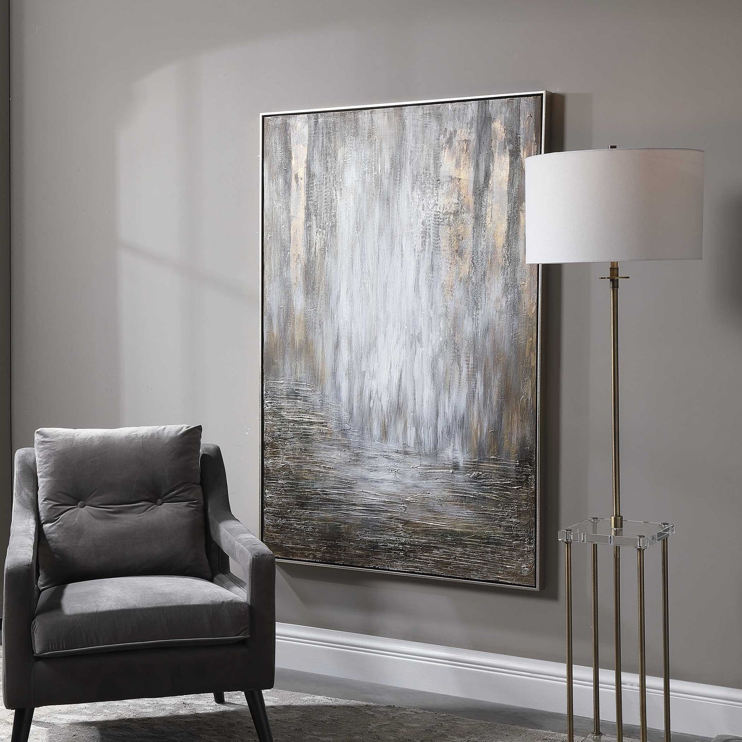 UTTERMOST Desert Rain Hand Painted Abstract Art - Art