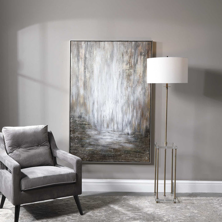UTTERMOST DESERT RAIN HAND PAINTED ABSTRACT ART - Art