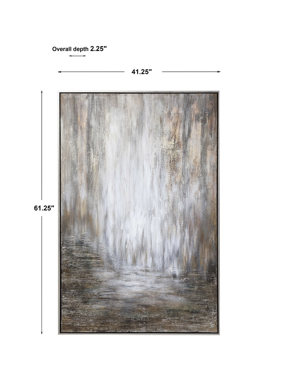 UTTERMOST DESERT RAIN HAND PAINTED ABSTRACT ART - Art