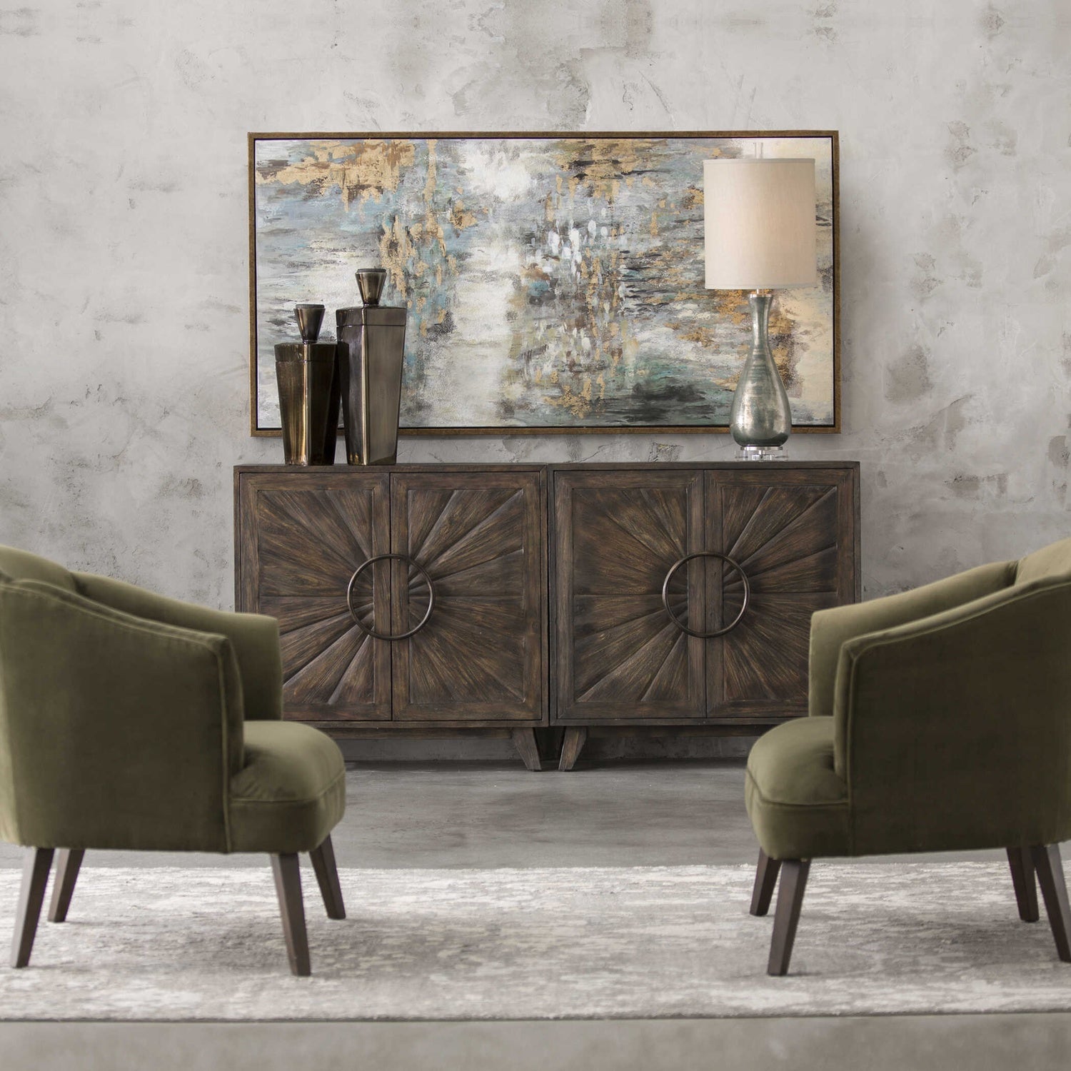 UTTERMOST Behind The Falls Abstract Art - Art