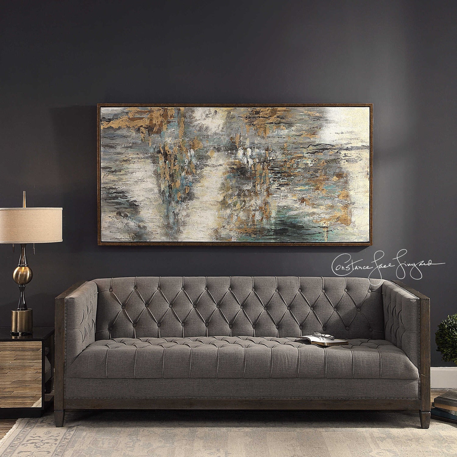 UTTERMOST BEHIND THE FALLS ABSTRACT ART - Art