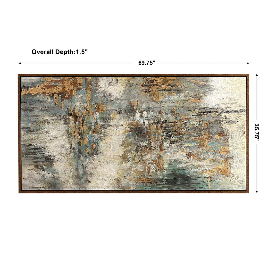 UTTERMOST BEHIND THE FALLS ABSTRACT ART - Art