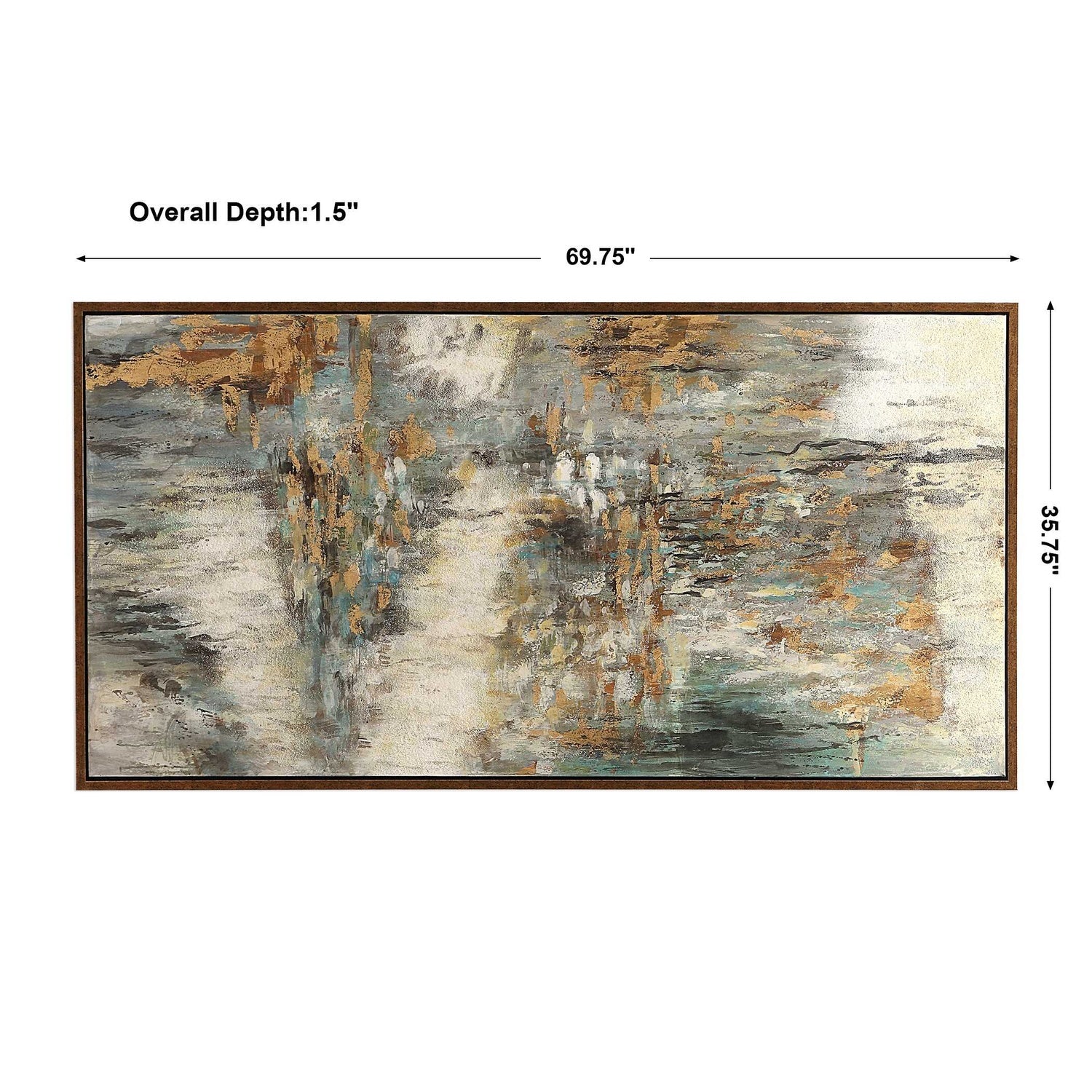UTTERMOST BEHIND THE FALLS ABSTRACT ART - Art