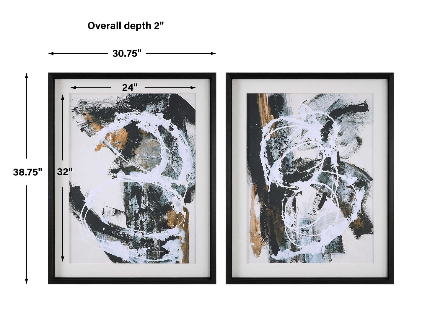 UTTERMOST WINTERLAND ABSTRACT PRINTS - Art