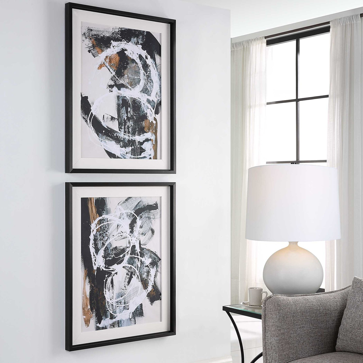 UTTERMOST WINTERLAND ABSTRACT PRINTS - Art