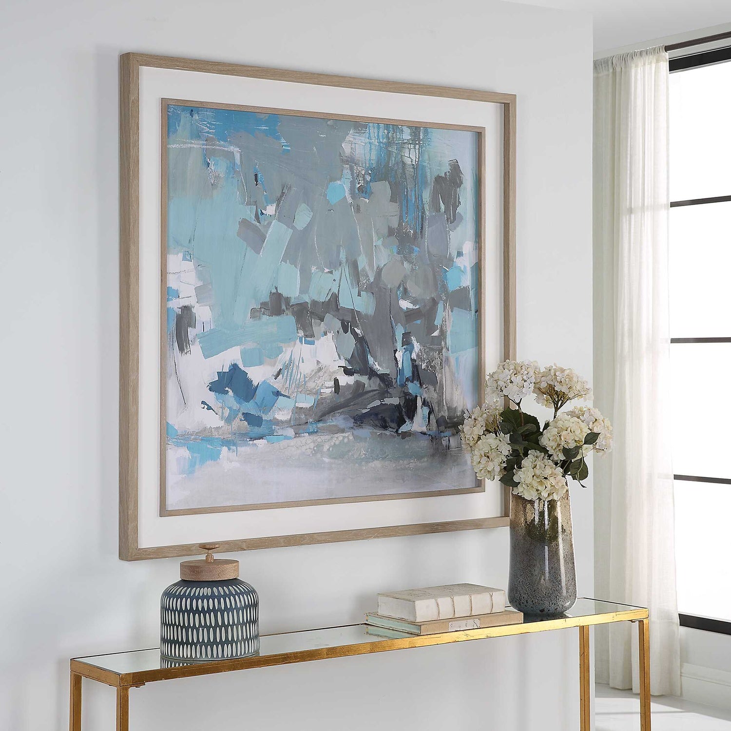 UTTERMOST MISTY MOONLIGHT ABSTRACT FRAMED PRINT - Art