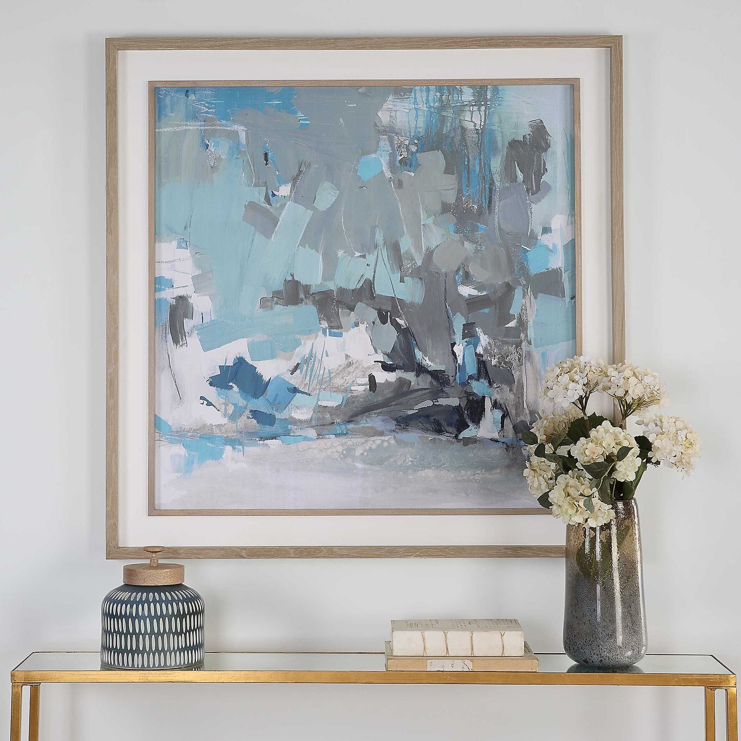 UTTERMOST MISTY MOONLIGHT ABSTRACT FRAMED PRINT - Art