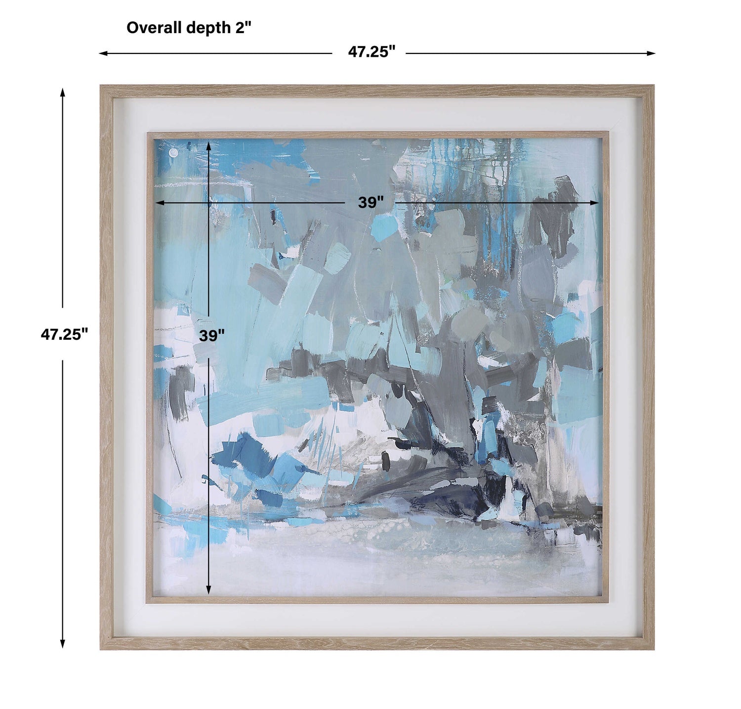 UTTERMOST MISTY MOONLIGHT ABSTRACT FRAMED PRINT - Art