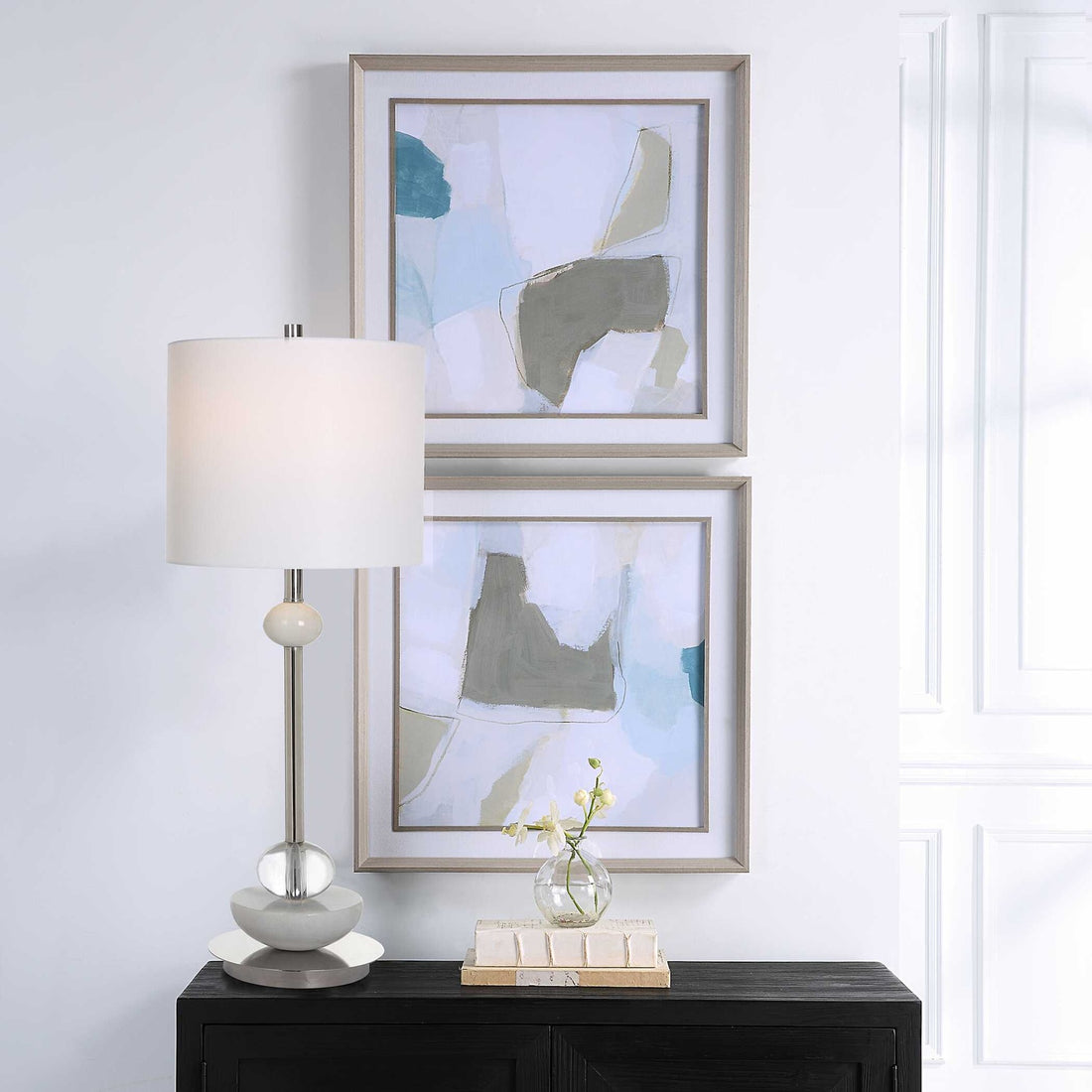 UTTERMOST Mist Shapes Framed Prints Set Of 2 - Art