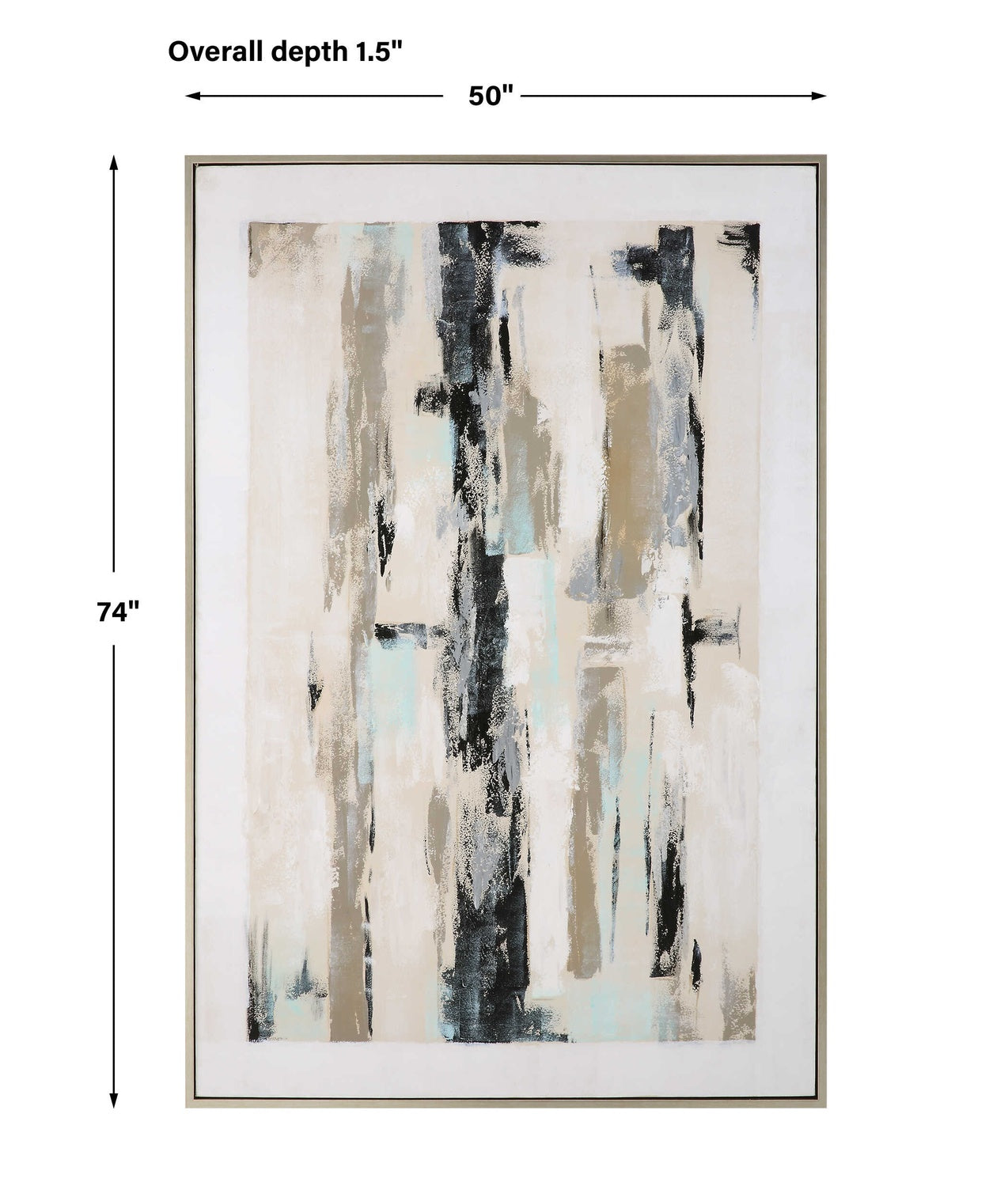 UTTERMOST PLACIDITY HAND PAINTED ABSTRACT ART - Art