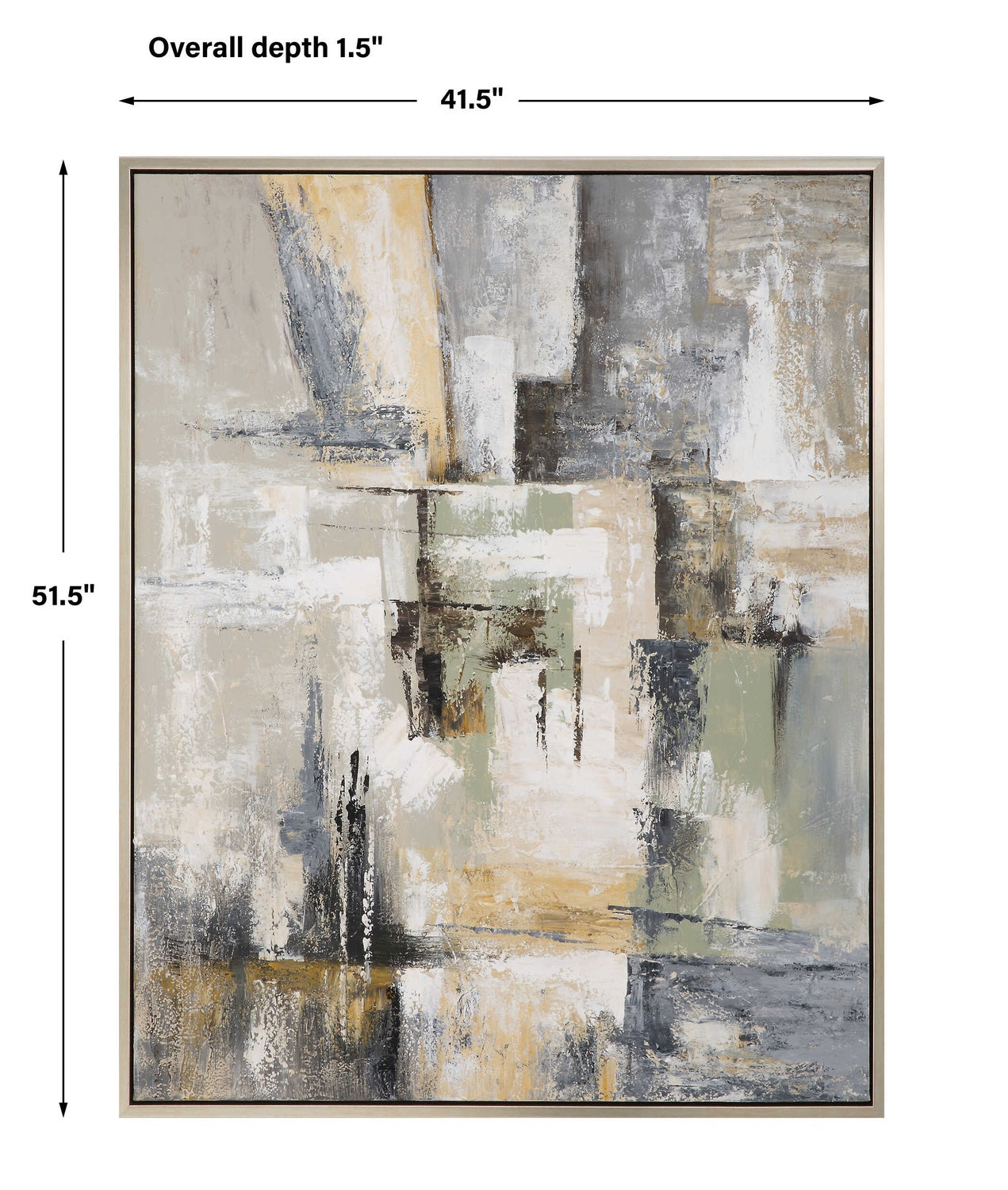UTTERMOST INTUITION HAND PAINTED ABSTRACT ART - Art