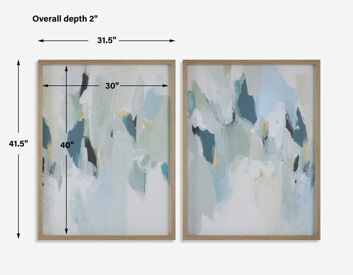 UTTERMOST SEABREEZE ABSTRACT FRAMED CANVAS PRINTS - Art
