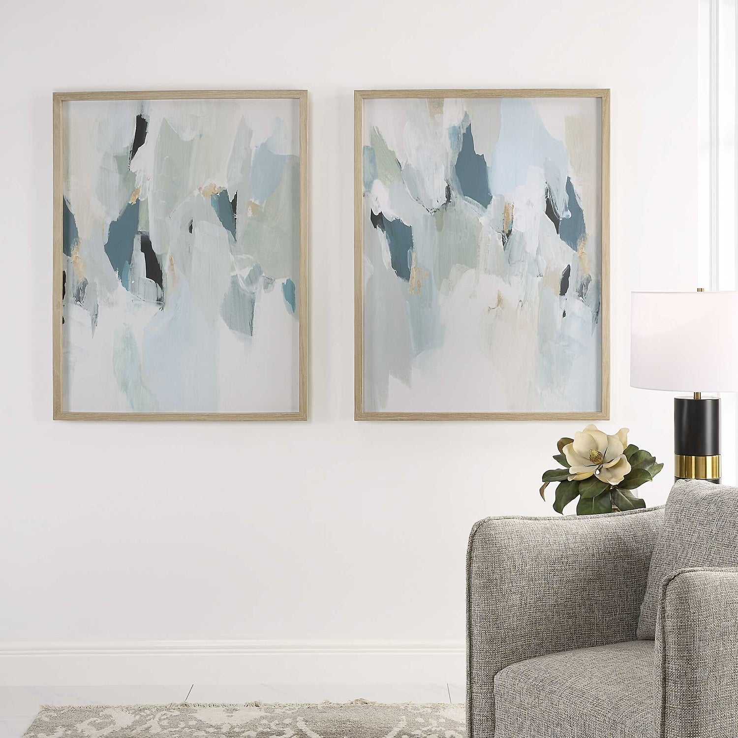 UTTERMOST SEABREEZE ABSTRACT FRAMED CANVAS PRINTS - Art